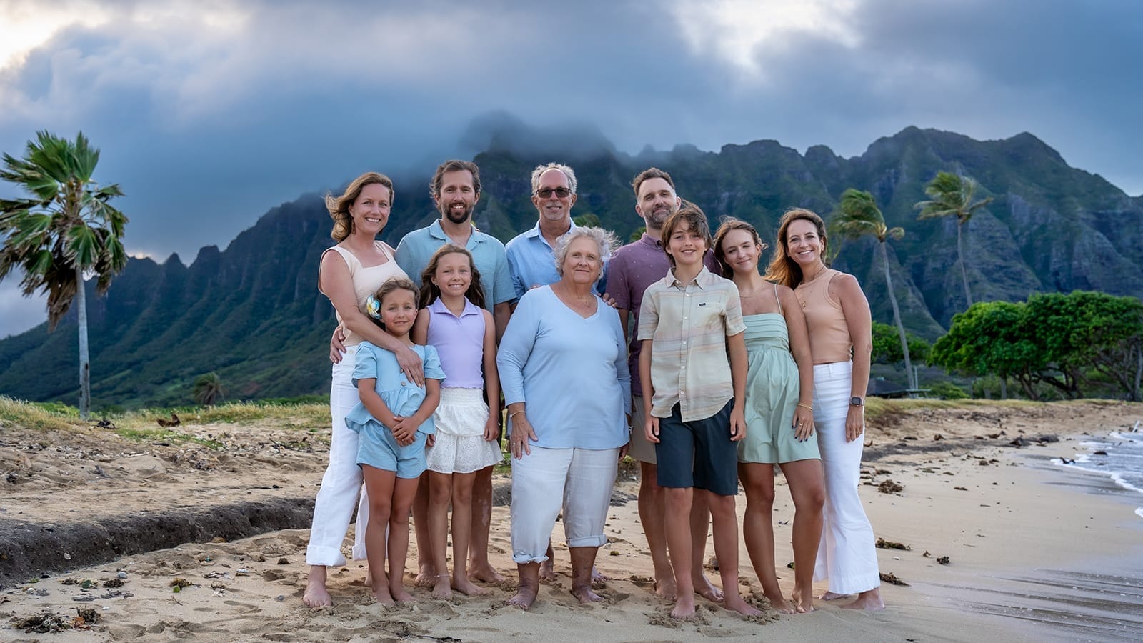 sunset at kualoa regional park oahu