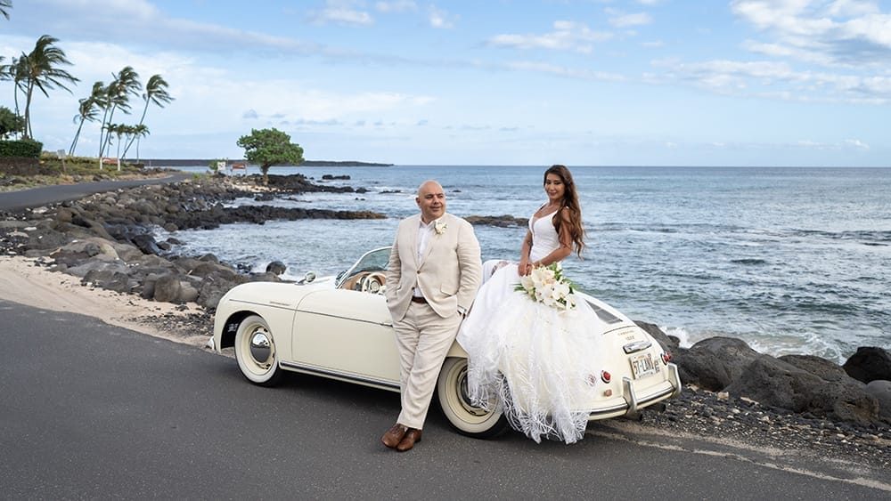 Beautiful wedding photo on West Maui
